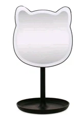 Makeup Mirror Light up Vanity Mirror Led CAT Mirror Touch On/Off Base Tray. Gift