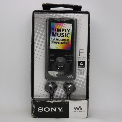 Sony Walkman NWZ-E383 / MP4 / 4gb / Neu / Schwarz / vom Händler