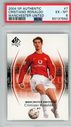 Cristiano Ronaldo 2004 SP Authentic Rookie Card PSA 6 #7 Manchester United
