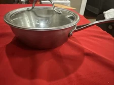Calphalon 3-Ply Stainless Steel 3qt Saucepan With Glass Lid