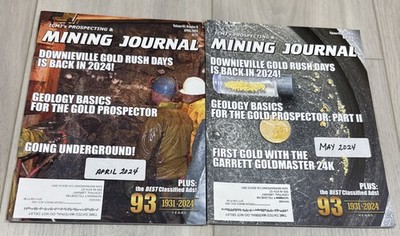 ICMJs Prospecting Mining Journal Magazine April/May 2024- SET OF 2