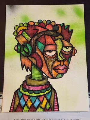 N　death nyc AR89 Banksy OOAK DR.NUSE89 Graffiti Death NYC Original Hip Hop Art