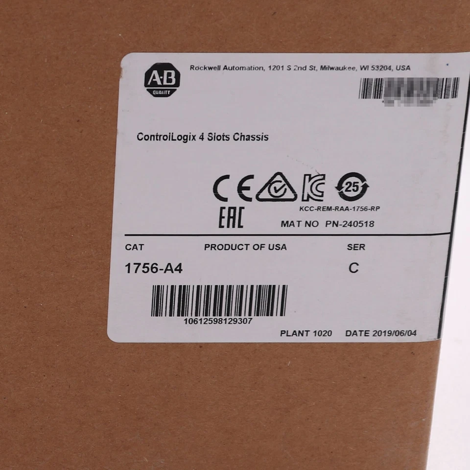 Allen-Bradley Nuevo AB 1756-A4 ControlLogix 4 Ranuras Chasis 1756A4 En Stock Foto 2 de 4