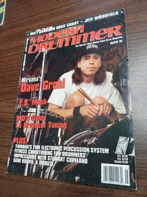Modern Drummer Magazine March 1994 Dave Grohl Nirvana Foo Fighters Matt Cameron