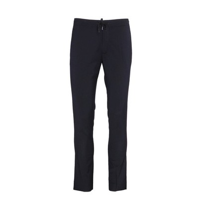 Sandro Paris Herren Hose schwarz elastischer Bund Wollmischung Gr. 40 SHPPA00222