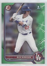 2022 Bowman Draft Green 95/99 Nick Biddison #BD-165 7m3
