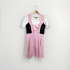 Oktoberfest German Dirndl Dress Shirt Size 44 US 14/16 Beer Girl Costume 2 PC