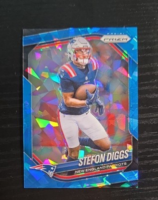 2025 Panini Prizm - Stefon Diggs #182 Blue Ice Prizm /99 Patriots