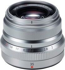 Fujifilm XF 35mm F2 Lens Silver Weather Resistant Compact Prime