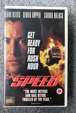 Speed VHS 1994 Ex Rental Big Box Keanu Reeves Sandra Bullock