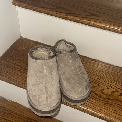 BEAR PAWZ Fleece Fur Lined Clogs Wedges Slides Slip Ons Sz 10 BID 4 CHARITY 367