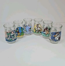 6 Vintage Dr. Seuss Welch's Glass Jelly Jar 1996 Complete Set Henson complete