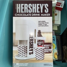 Hershey's Chocolate Drink Maker w/ Cups White New