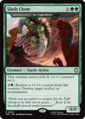 1 x Slash Clone - Steelbane Hydra - Commander: Teenage Mutant Ninja Turtles - NM