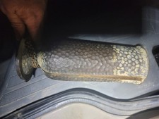 Solid Hammered Bronze Cemetery Memorial Flower Vase