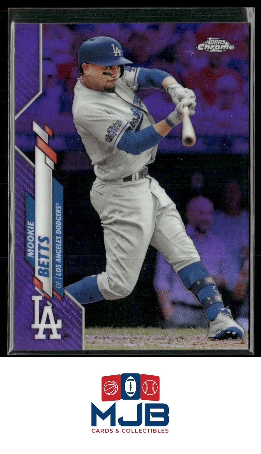 2020 Topps Chrome Mookie Betts Purple Refractor #/299 #100