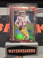 2025 Topps Chrome Football Brock Purdy Pigskin Refractor #262 SP 49ers