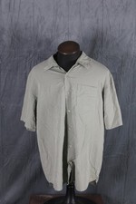 Vintage Button Down Shirt - Quicksilver Green Checker Pattern - Men's XL