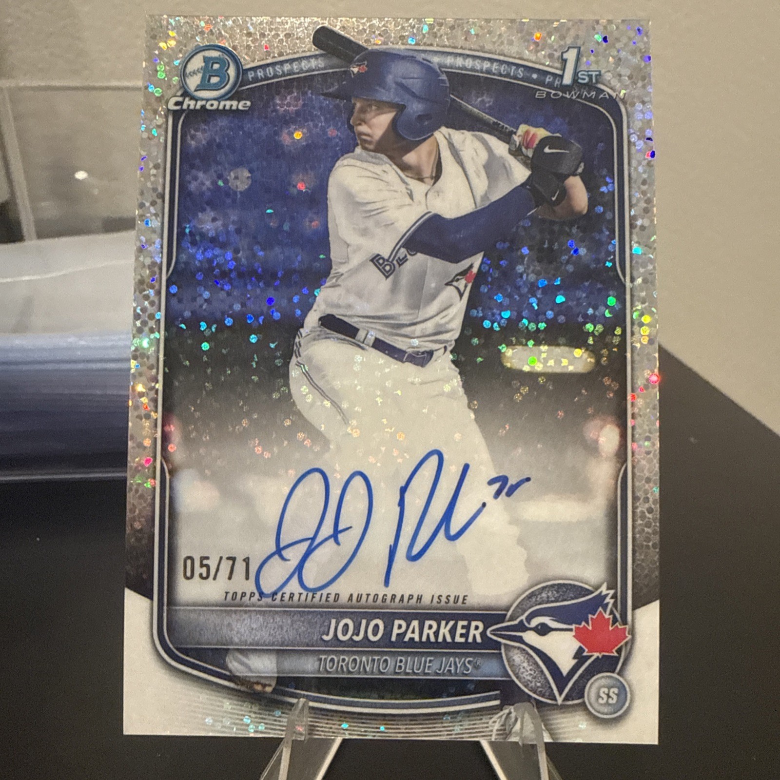 2025 Bowman Draft Chrome Jojo Parker 1st Bowman Sparkle  Auto 5/71