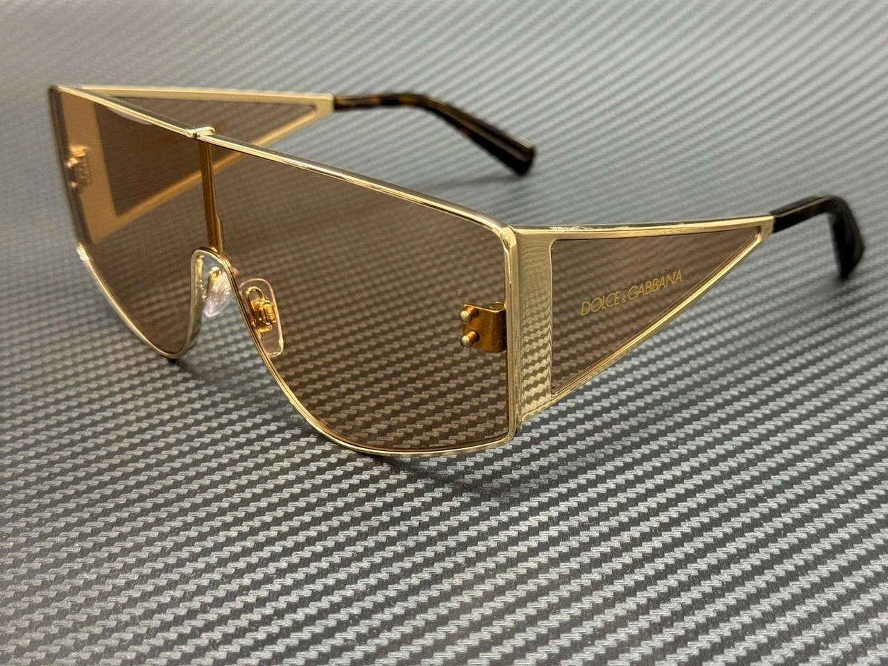 Dolce Gabbana — DOLCE & GABBANA DG2305 13655A Light Gold Men's 70 mm Sunglasses
