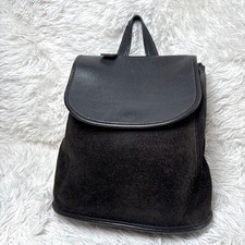 Rare Old Coach Grained Leather Suede Berkeley Backpack Black COACH Rucksack