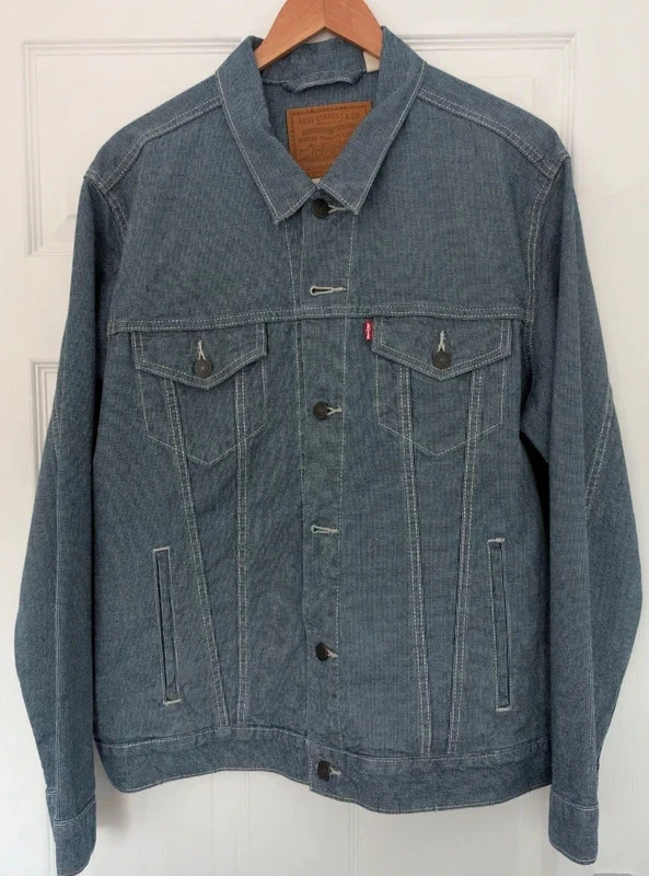 levis denim jacket mens large