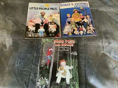 Little People Clothes SOCK Dolls Monkey Vintage 80s Craft Project Patterns Ideas