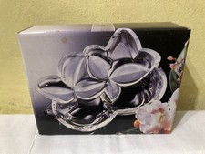 wunderschöne Glasschale von Walther Glas in Blütenform.