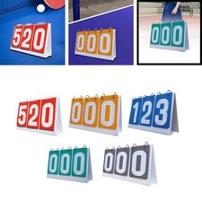Score Counter Manual Score Flip Cards Competition Flip Number Score Board for