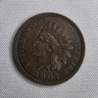 1904 Indian Head Penny XF – Strong Details – Full LIBERTY Visible –  KM#90