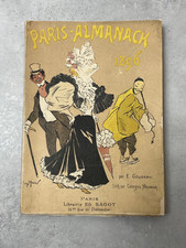 1896 Paris-Almanach �mile Goudeau Georges Meunier Illustrated Paris Sagot, litho