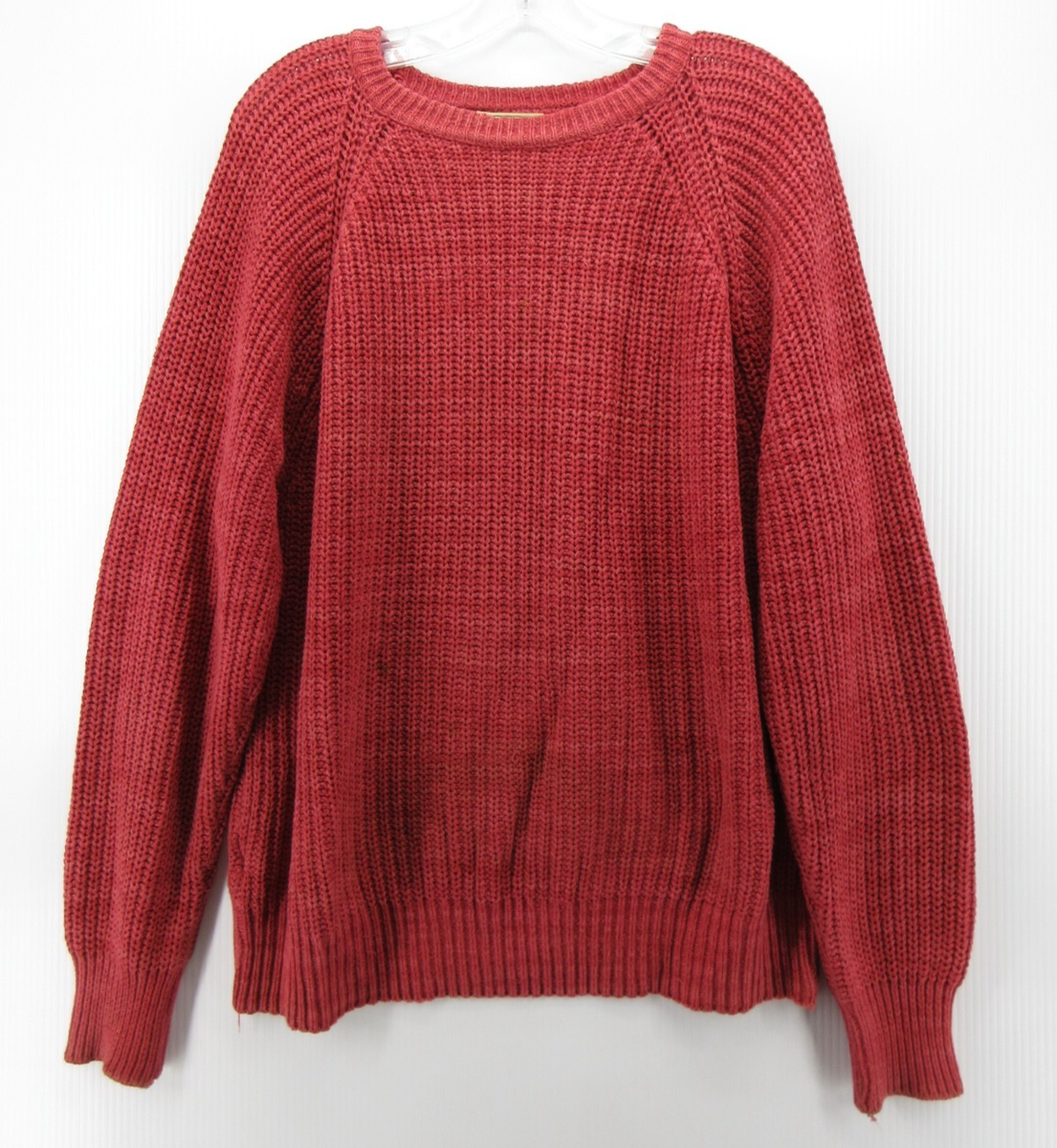 VINTAGE LL Bean Sweater Women Large Red Pullover Chunky Knit VINTAGE LL Bean Sweater Women Large Red Pullover Chunky Knit