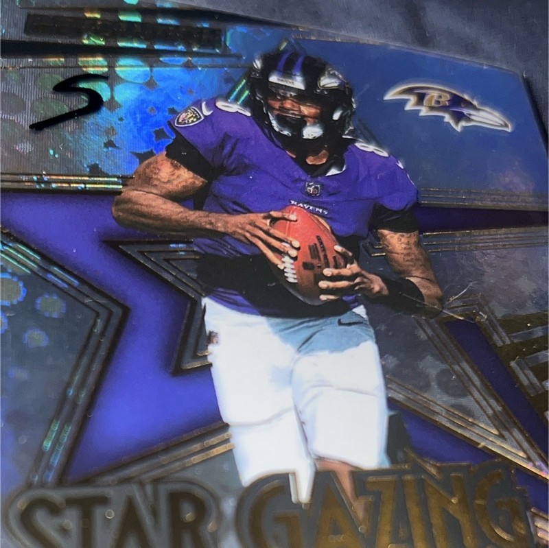 Panini 2025 Revolution Star Gazing Lamar Jackson #1 Baltimore Ravens Insert