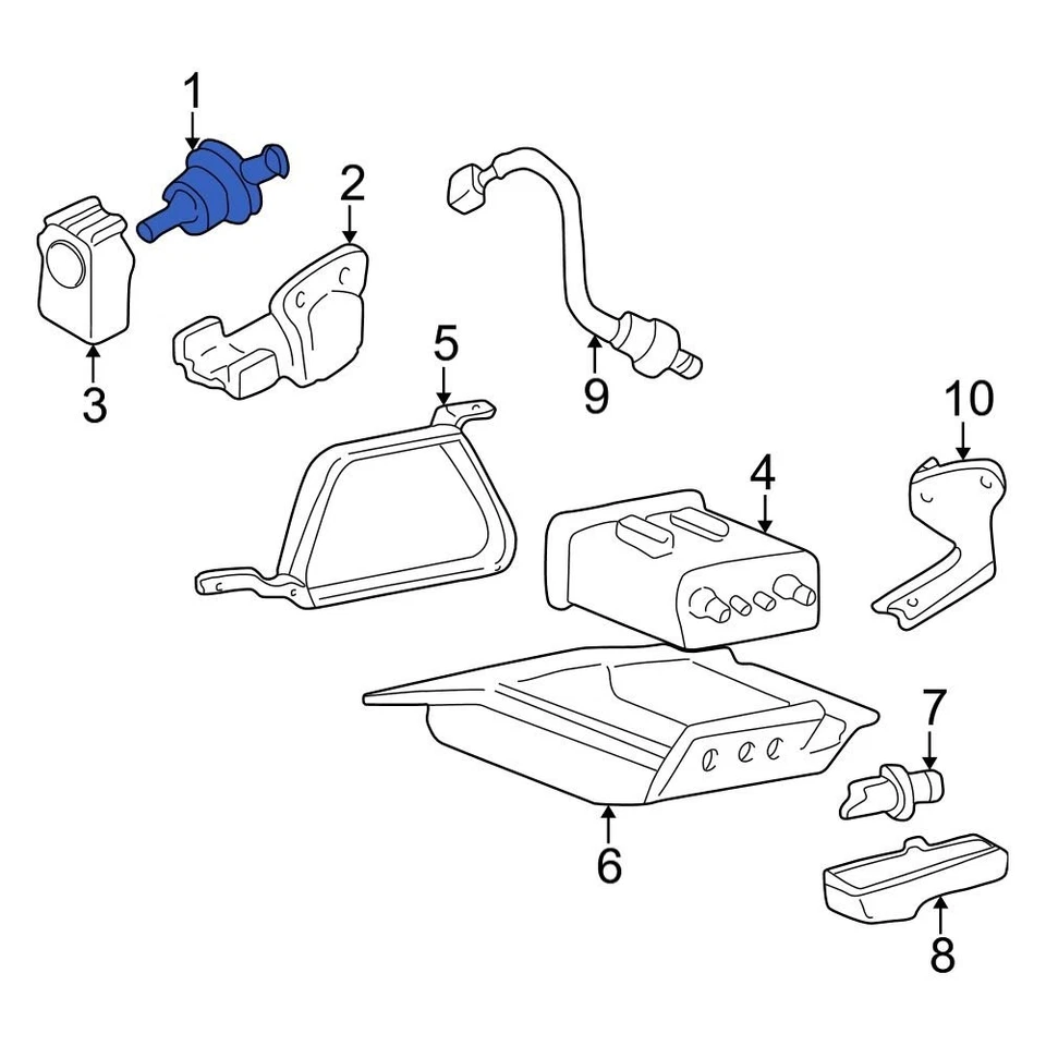For Hyundai Sonata 1999-2005 Hyundai 2891022040 Vapor Canister Purge Solenoid Foto 2 de 4