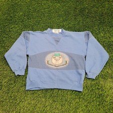 Vintage 90s Bugle-Boy Sweatshirt Teens Large 18x19 Blue