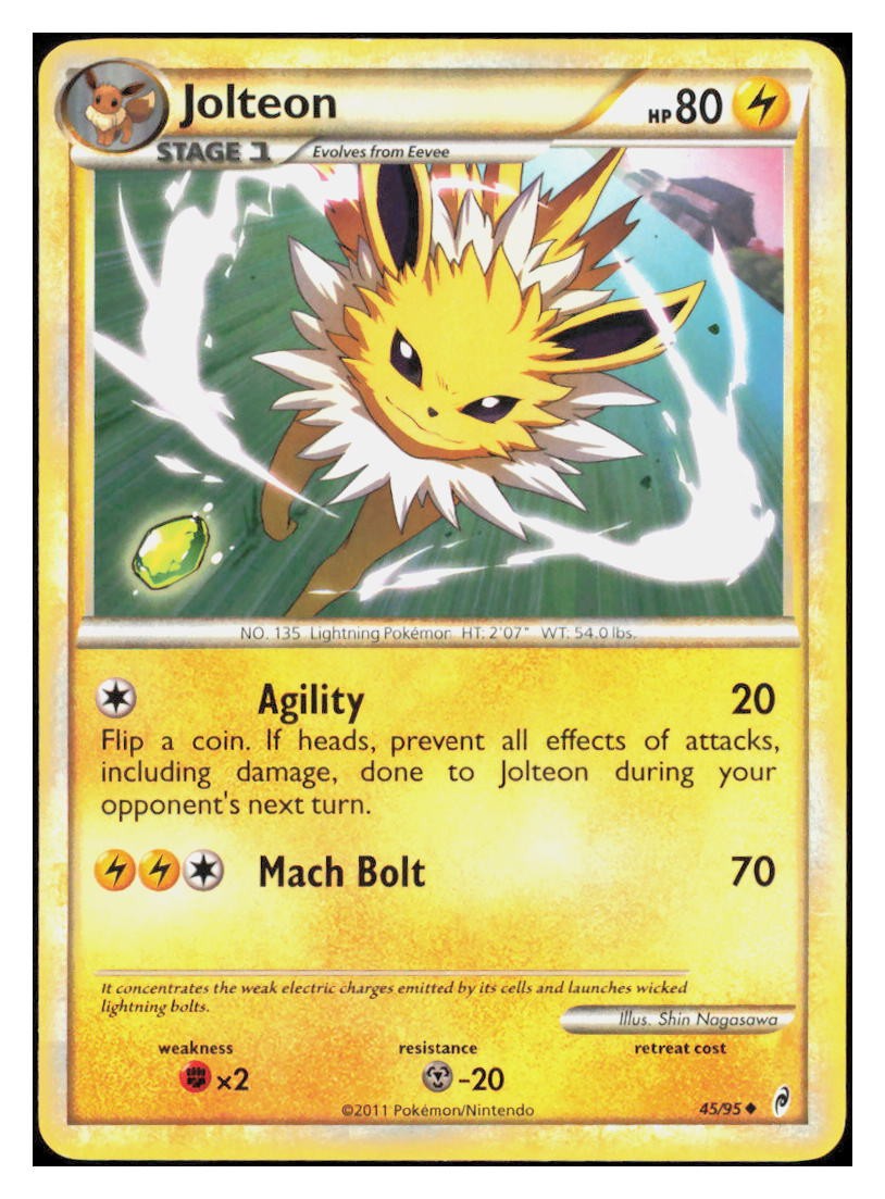 Jolteon  Uncommon Call of Legends 45/95 LP M014