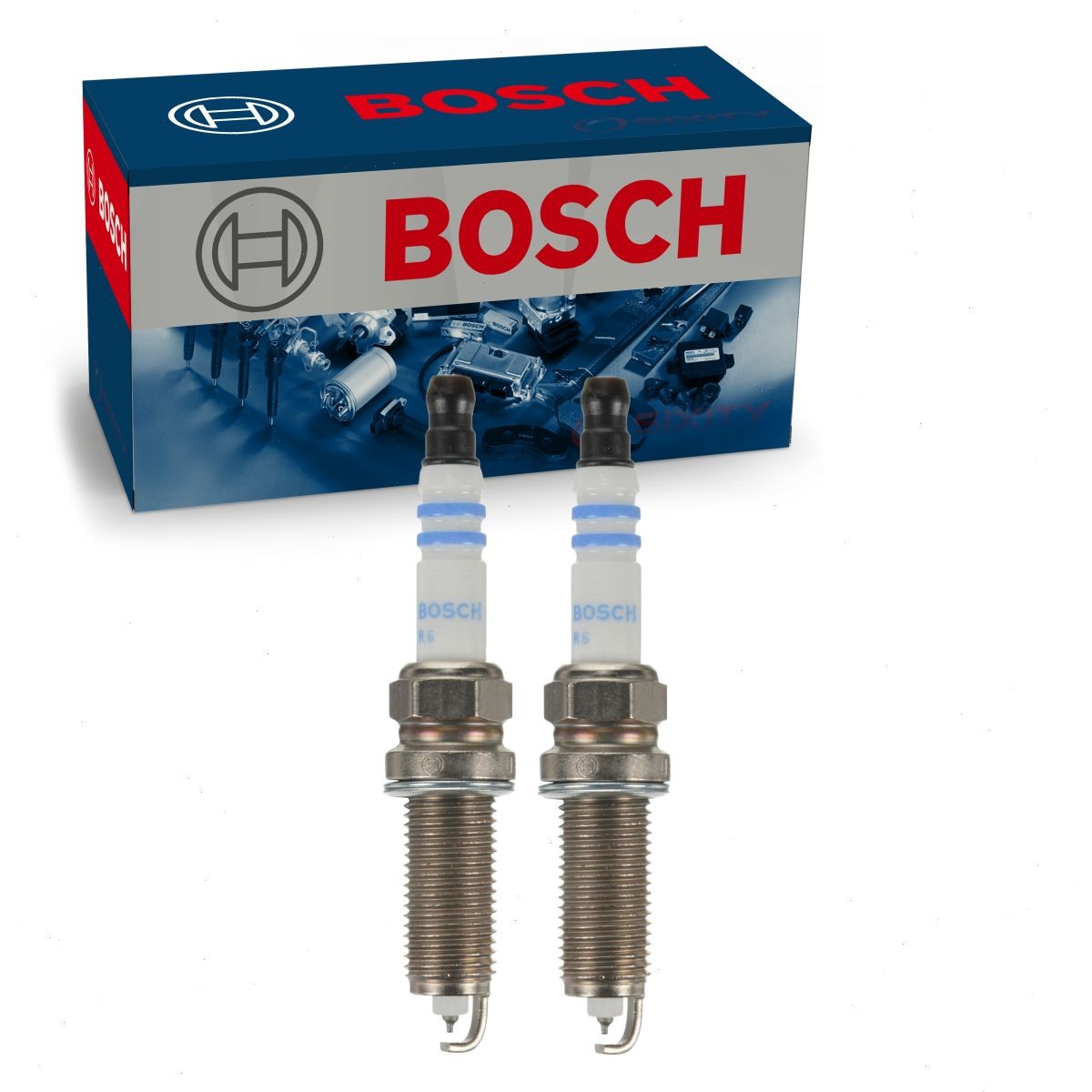 2 pc Bosch 9694 Double Iridium Spark Plugs for 93482 924-1528 924-1395 vf