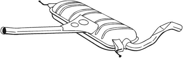 Bosal MittelschalldäMpfer (283-243) FüR Vw Passat B5.5 B5 | Auspufftopf-image