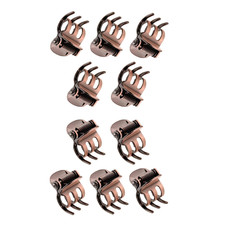 10PCS Mini Metal Hair Claw Clips for Women,Mini Metal Hair Claw Clips,Bronze