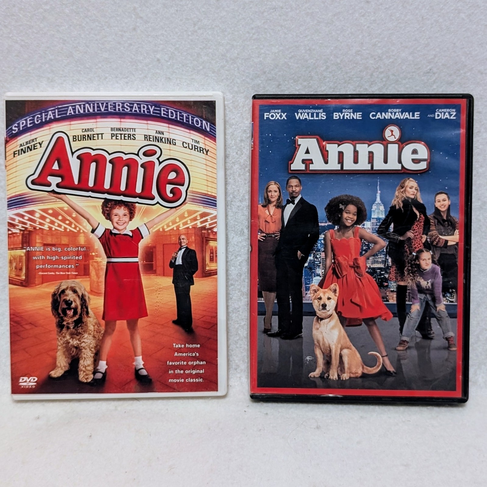 2 DVDs: Annie (2014) & Annie (1982) - Double Feature Collection