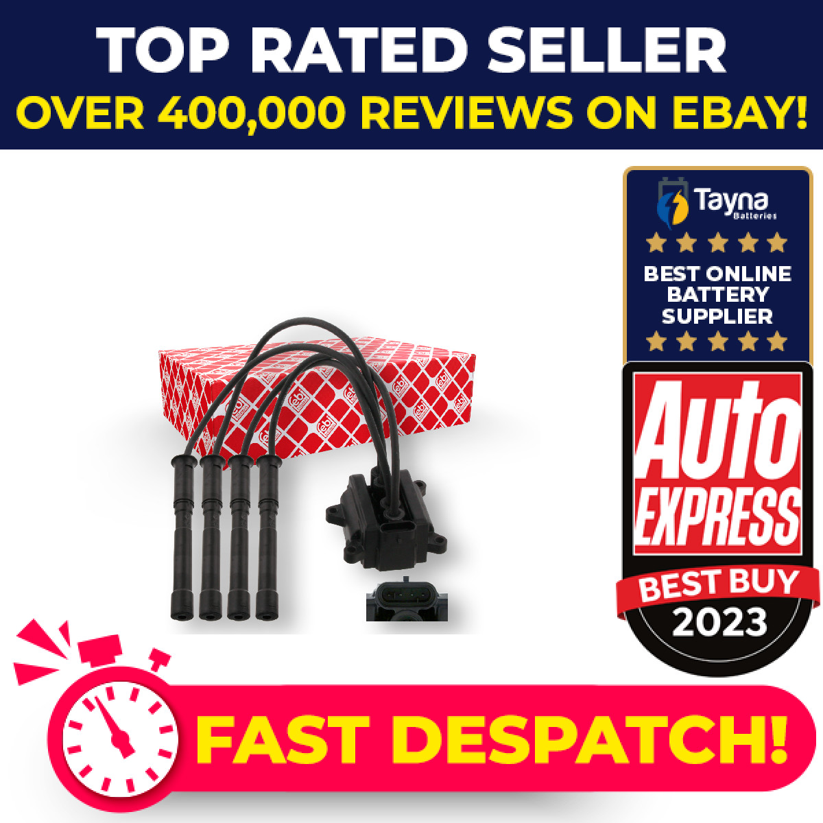 Ignition Coil 26496 Febi 8200360911 Genuine Top Quality Guaranteed New