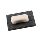 Kreative Seifenschale Marmor Seifenkiste graue Badezimmerzubehör