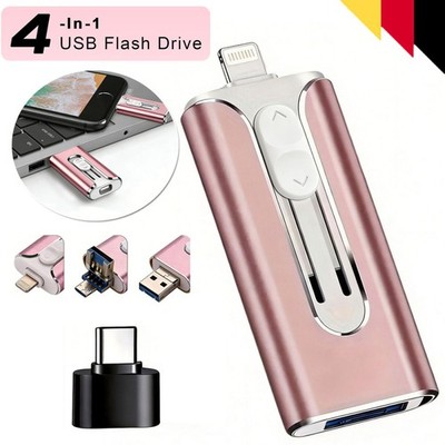4-in-1 USB 3.0 stick - 128GB high-speed memory stick für Mac PC und Handy