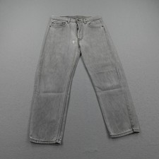 Vintage Levis Jeans Mens 32x26 Gray Denim 501 Button Fly Distressed Faded 80s