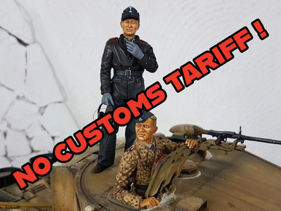 Michael Wittmann's Crew - Built and Painted 1/16 scale Two Resin Figures