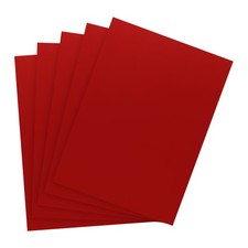 11"x8.5" Metallic Mirror Board Sheets, 24 Pack Red Cardstock Foil Board