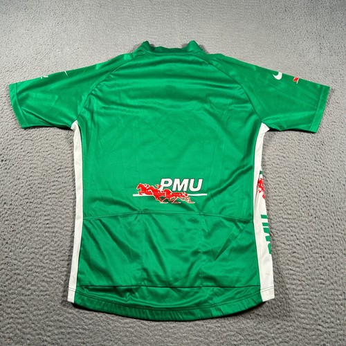 Vintage Nike Tour De France Cycling Jersey Men Medium PMU Green Made in Italy - Picture 2 of 9