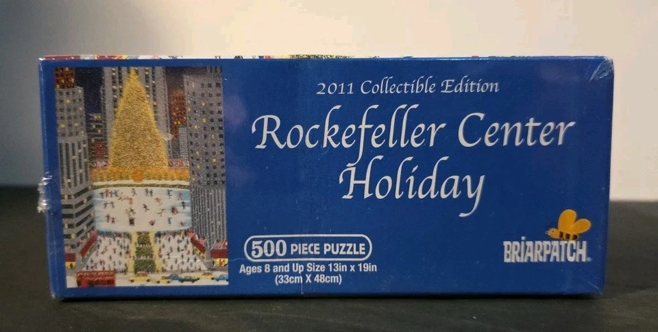 Rompecabezas Briarpatch Rockefeller Center 500 piezas edición vacaciones 2011 nuevo/caja Foto 3 de 4