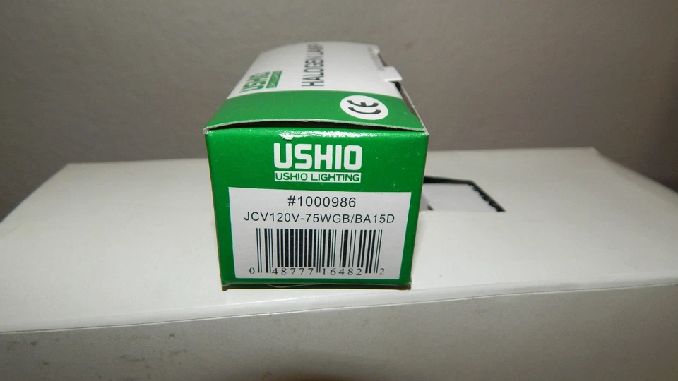 NEW 10 Pack Ushio 75 Watt Light Bulb JCV120V-75WGB BA15D Bayonet Base 1000986 - Image 2 of 4