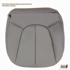 1999 2000 Ford Expedition Xlt Driver Bottom Leather Seat Cover Gray